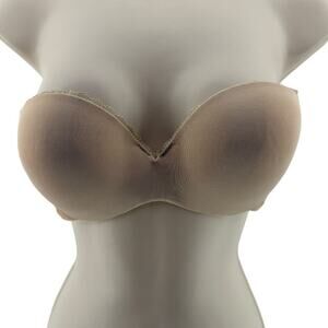 Lily of France Gel Touch Strapless Push-Up Bra 2111121 34B Barely Beige